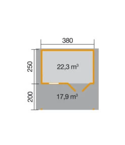 Weka Gartenhaus 111 A -Garten Sinn Verkaufsgeschäft 1808054 BildD 001 BBH28mmKempten2V200Gr1