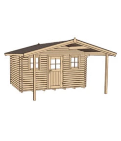 Weka Weekendhaus 138 Gr. 1, Ca. B450/H299/T514 Cm -Garten Sinn Verkaufsgeschäft 1811223 WE DE 002 BBH45MMZUGSPITZEGR1V200