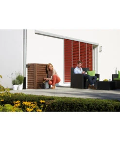 GARANTIA Woody Wandtank 350 L -Garten Sinn Verkaufsgeschäft 2469575 WE MO 002 WoodyWandtank350Ldarkwood