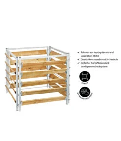 Bellissa Kompostersilo Metall/Holz, Ca. B100/H100/T100 Cm -Garten Sinn Verkaufsgeschäft 2744324 WE IG 001 BellissaKompostersiloMetallHolz