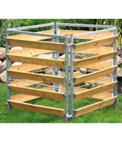 Bellissa Kompostersilo Metall/Holz, Ca. B100/H100/T100 Cm -Garten Sinn Verkaufsgeschäft 2744324 WE MO 001 BellissaKompostersiloMetallHolzKompostsiloMetallHolz