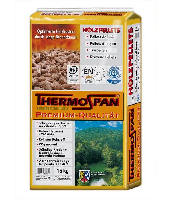 Thermospan Holzpellets, 66 X 15 Kg 2 Thermospan Holzpellets, 66 X 15 Kg – Bild 2