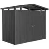 Biohort Metallgerätehaus Panorama® P1, Dunkelgrau