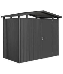 Biohort Metallgerätehaus Panorama® P1, Dunkelgrau