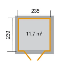 Weka Gartenhaus 226 Gr.2, Ca. B267/H252/T261 Cm -Garten Sinn Verkaufsgeschäft 5339817 WE DE 001 WekaGartenhaus226Gr2
