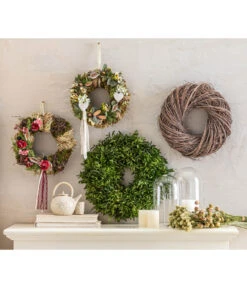 Trockenblumenbund Glanzgras, Natur -Garten Sinn Verkaufsgeschäft 6273593 6032536 6279897 WE MO 001 Herbstkraenze