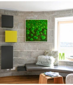 StyleGREEN Bild Aus Wald- Und Kugelmoos Im Verlauf, Ca. B80/H80/T7 Cm -Garten Sinn Verkaufsgeschäft 6429807 WE MO 001 Wald KugelmoosbildVerlauf80x80cm