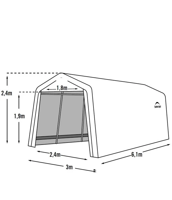 Shelter Logic Foliengarage 7 Shelter Logic Foliengarage – Bild 7
