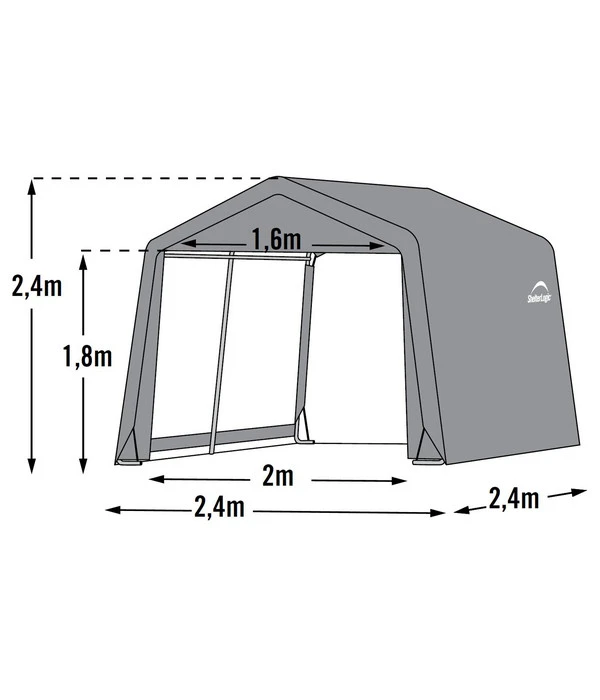 Shelter Logic Foliengerätehaus In-a-Box, Ca. B240/H240/T240 Cm 7 Shelter Logic Foliengerätehaus In-a-Box, Ca. B240/H240/T240 Cm – Bild 7