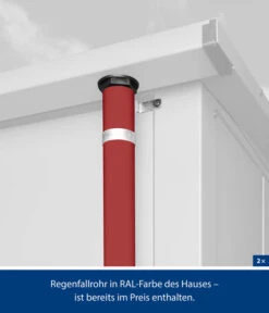 Hörmann Berry-Gerätehaus Classic-S Typ 1, Ca. B258,8/H216/T121,3 Cm -Garten Sinn Verkaufsgeschäft 6668297 WE DE 003 HoermannMetallgeraetehaus