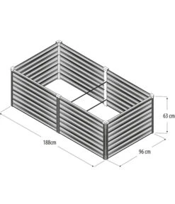 Vitavia Hochbeet Oslo, Seegras/alu -Garten Sinn Verkaufsgeschäft 6882658 WE BG 002 VitaviaHochbeetOsloNeu