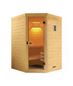 Weka Ecksauna Laukkala Mit Glastür, Ca. B144/H200/T144 Cm