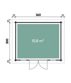 Wolff Finnhaus Gartenhaus Malmö 44-A -Garten Sinn Verkaufsgeschäft 6930382 WE DE 001 FinnhausBBHMalmoe