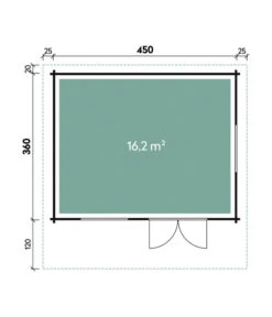 Wolff Finnhaus Gartenhaus Nordkap 70-D -Garten Sinn Verkaufsgeschäft 6930606 WE DE 001 FinnhausBBHNordkap