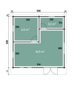 Wolff Finnhaus Gartenhaus Kiruna G XL, Ca. B570/H254/T620 Cm -Garten Sinn Verkaufsgeschäft 6930986 WE DE 001 FinnhausBBHKirunaG