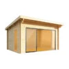 Wolff Finnhaus Gartenhaus Trondheim 70-F XL, Inkl. Schiebetür Links, Ca. B540/H256/T590 Cm