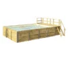 Weka Massivholzpool 595 Gr. 2, Ca. B650/H201/T490 Cm, Folie Sand