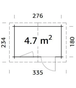Palmako Gartenhaus Klara, Ca. B336/H235/T234 Cm -Garten Sinn Verkaufsgeschäft 6974000 WE BG 001 PalmakoGartenhausKlara