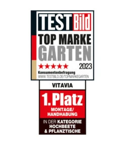 Vitavia Hochbeet Oslo, Seegras/alu -Garten Sinn Verkaufsgeschäft Siegel VitaviaHochbeeteundPflanztische 2