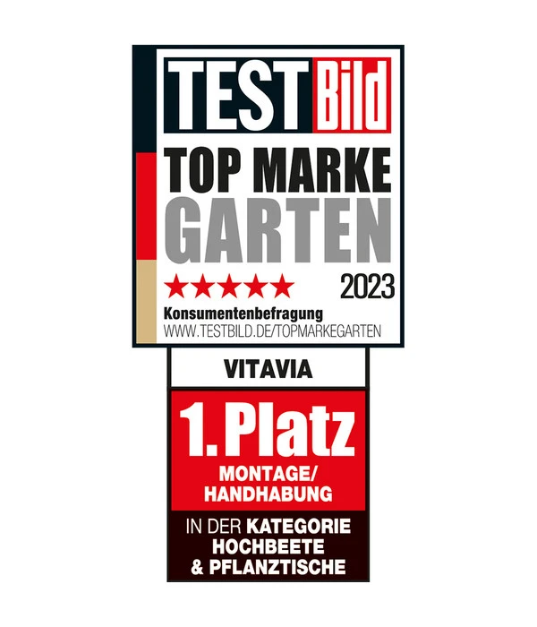 Vitavia Hochbeet Oslo, Granit/schwarz 3 Vitavia Hochbeet Oslo, Granit/schwarz – Bild 3